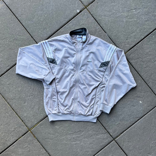 Vintage 2001 Silver Adidas Track Jacket - L