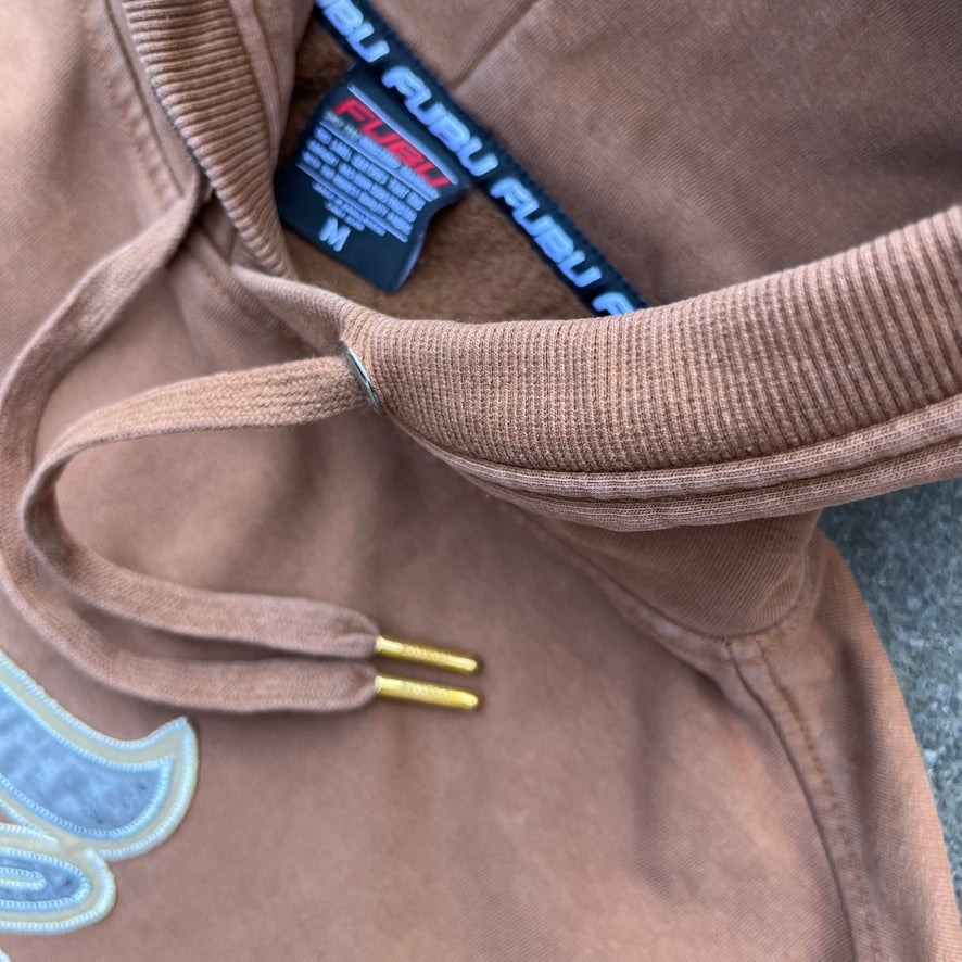 Vintage Y2K Brown Fubu Hoodie - M