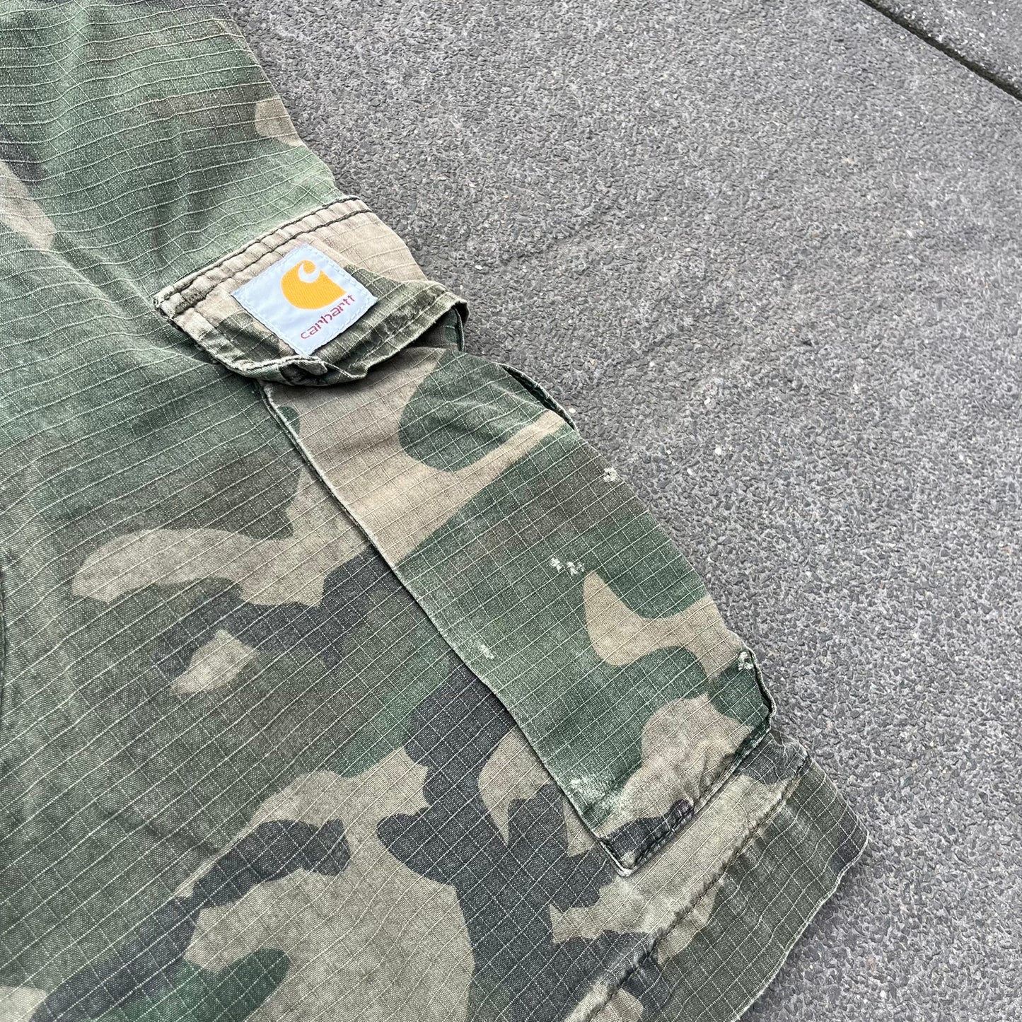 Green Camo Carhartt Cargo Shorts - 31