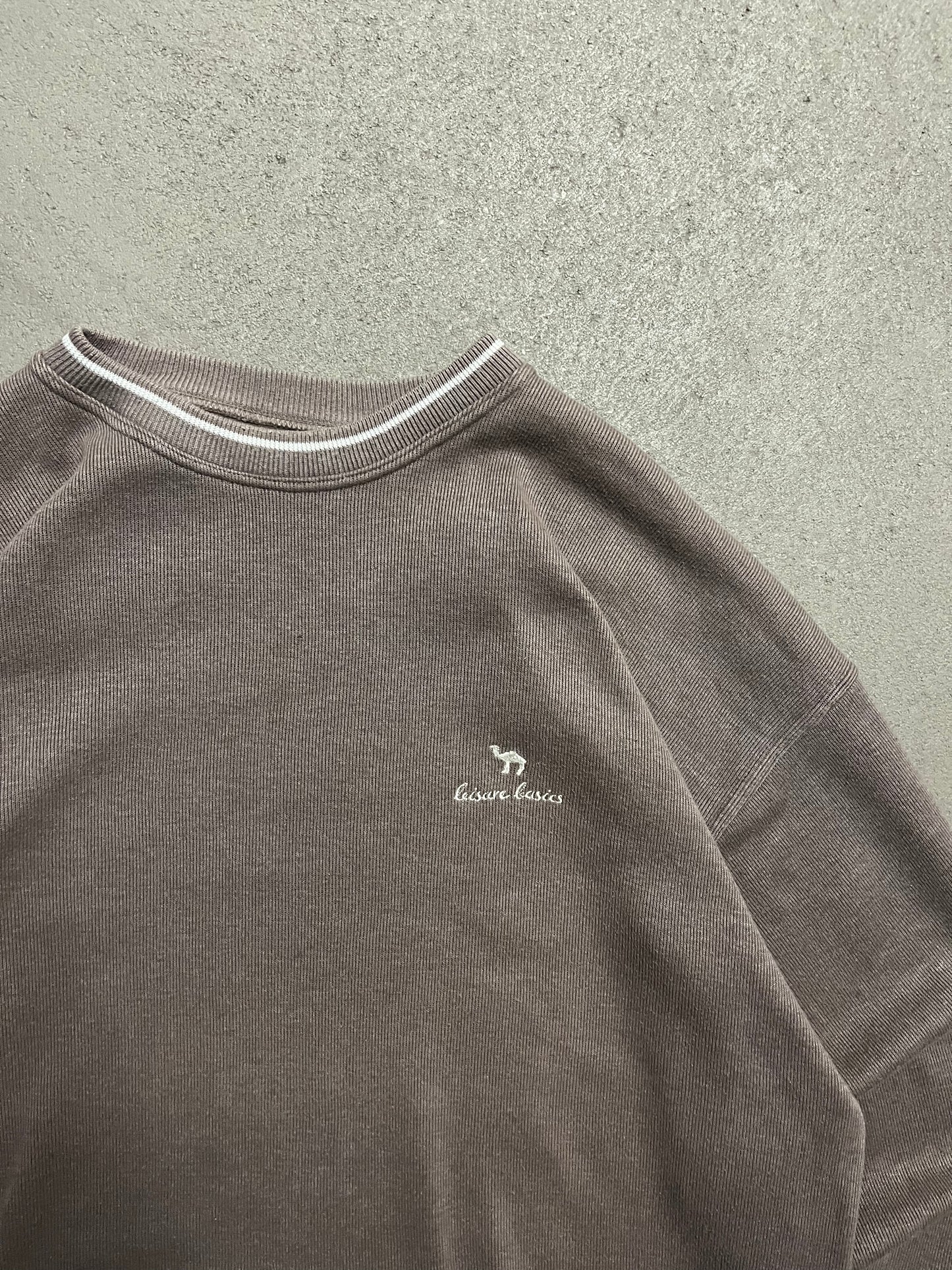 Vintage 90s Brown Camel Knit Sweater - L