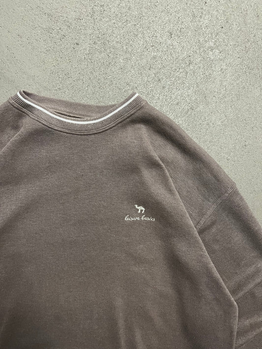 Vintage 90s Brown Camel Knit Sweater - L