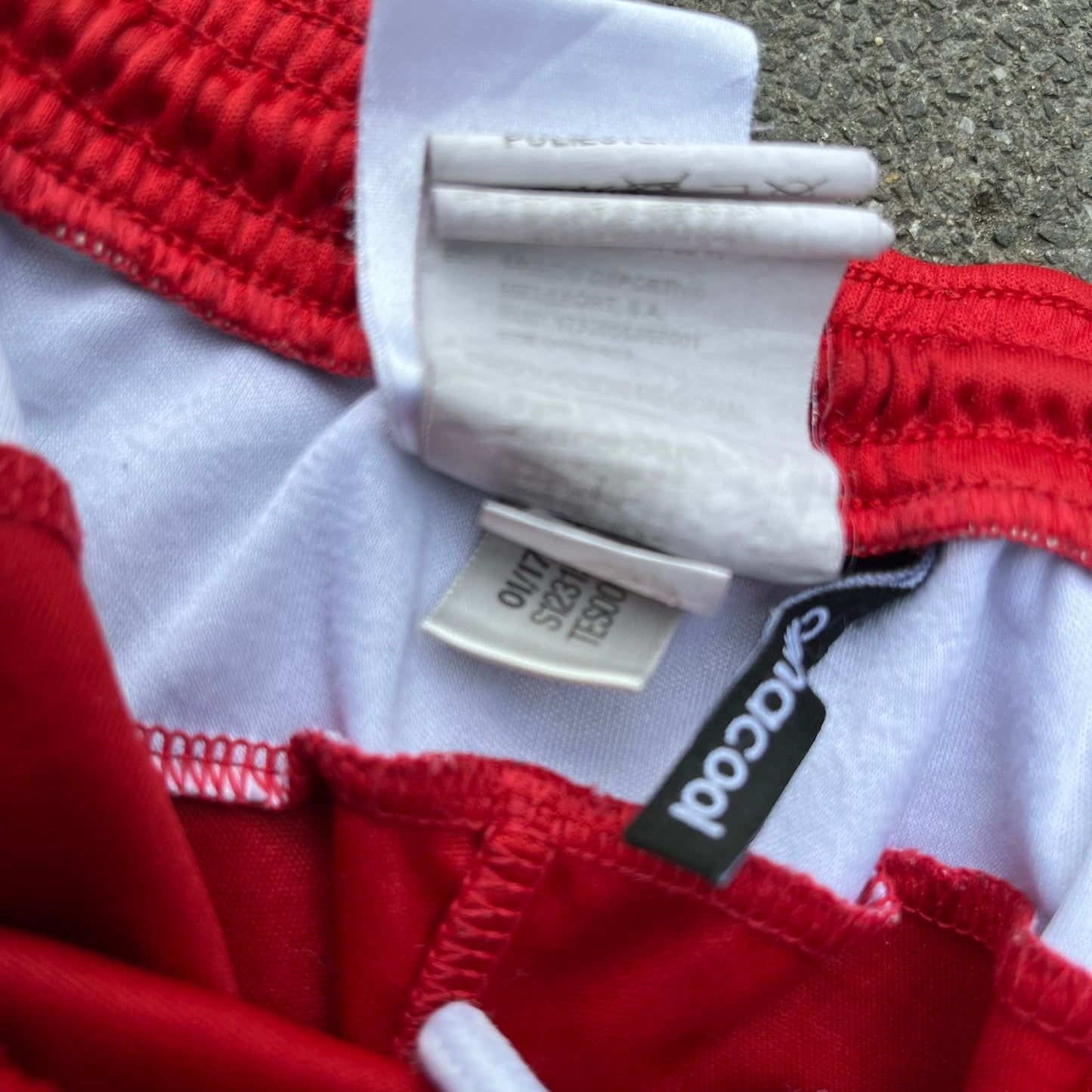 2017 Red Adidas River Plate Shorts - L