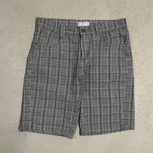 Grey Plaid Stüssy Shorts - M