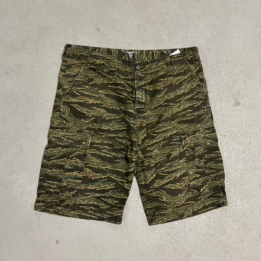 Green Tiger Camo Carhartt Shorts - 34