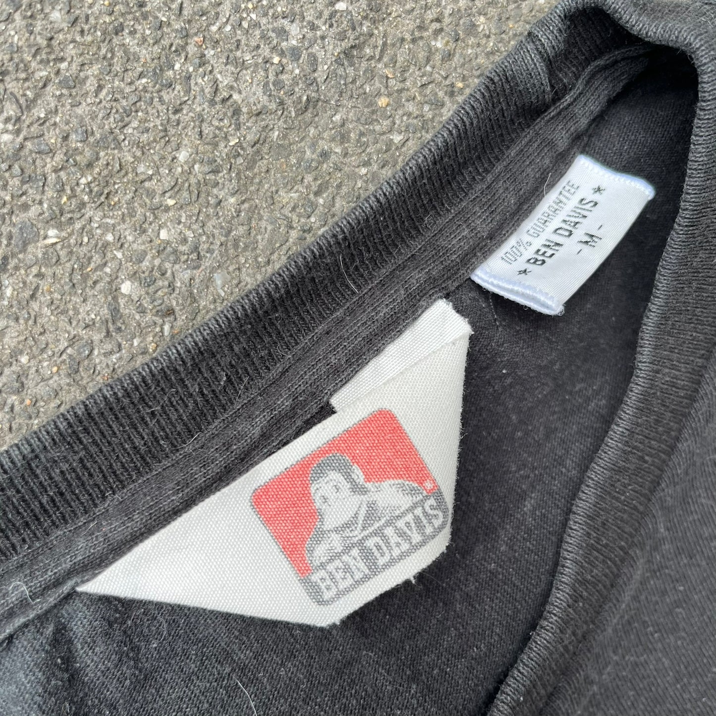 Vintage Black Faded Ben Davis Tee - M