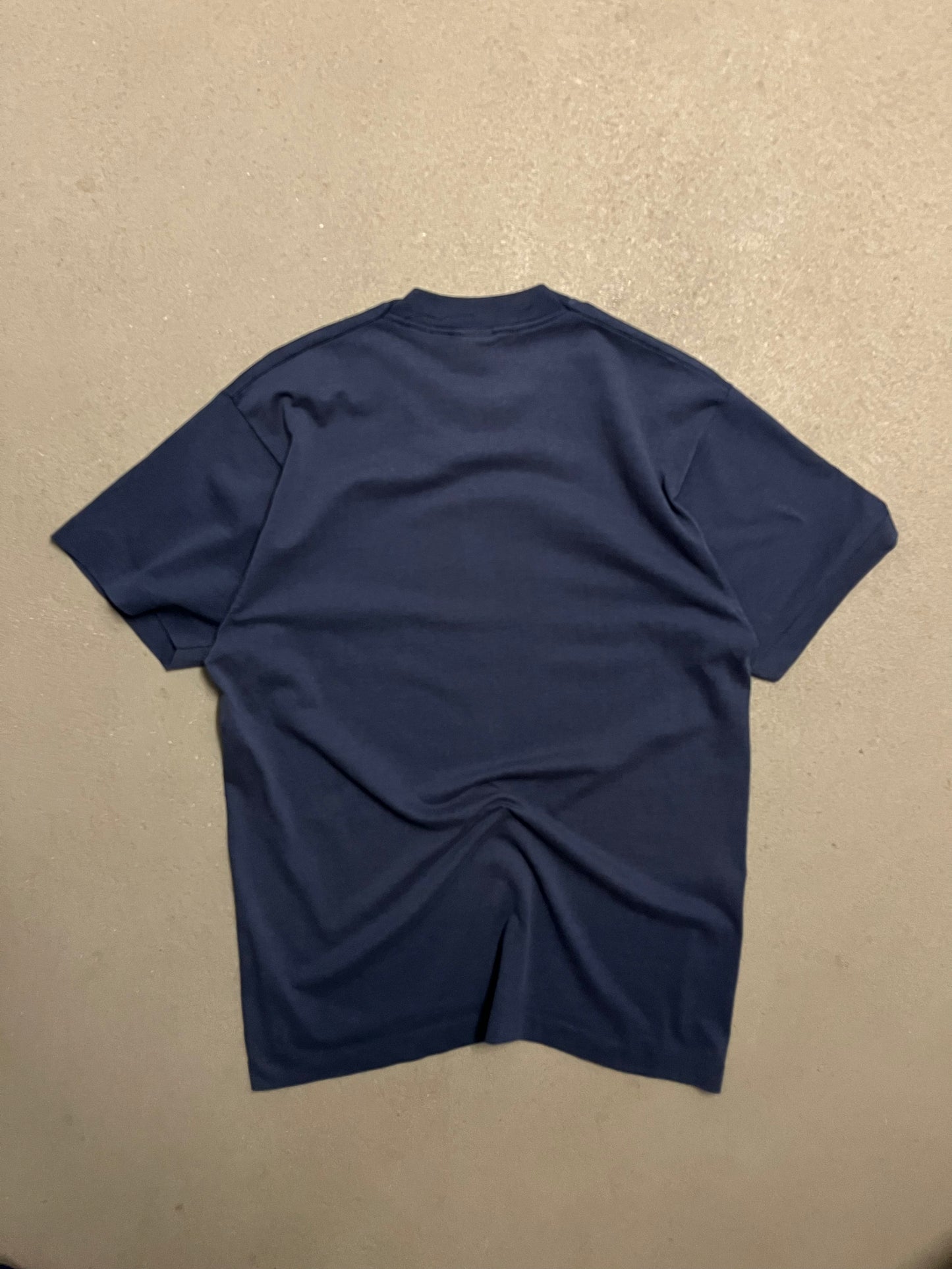 Vintage Blue Screenstars Memphis Tee Made in USA - L