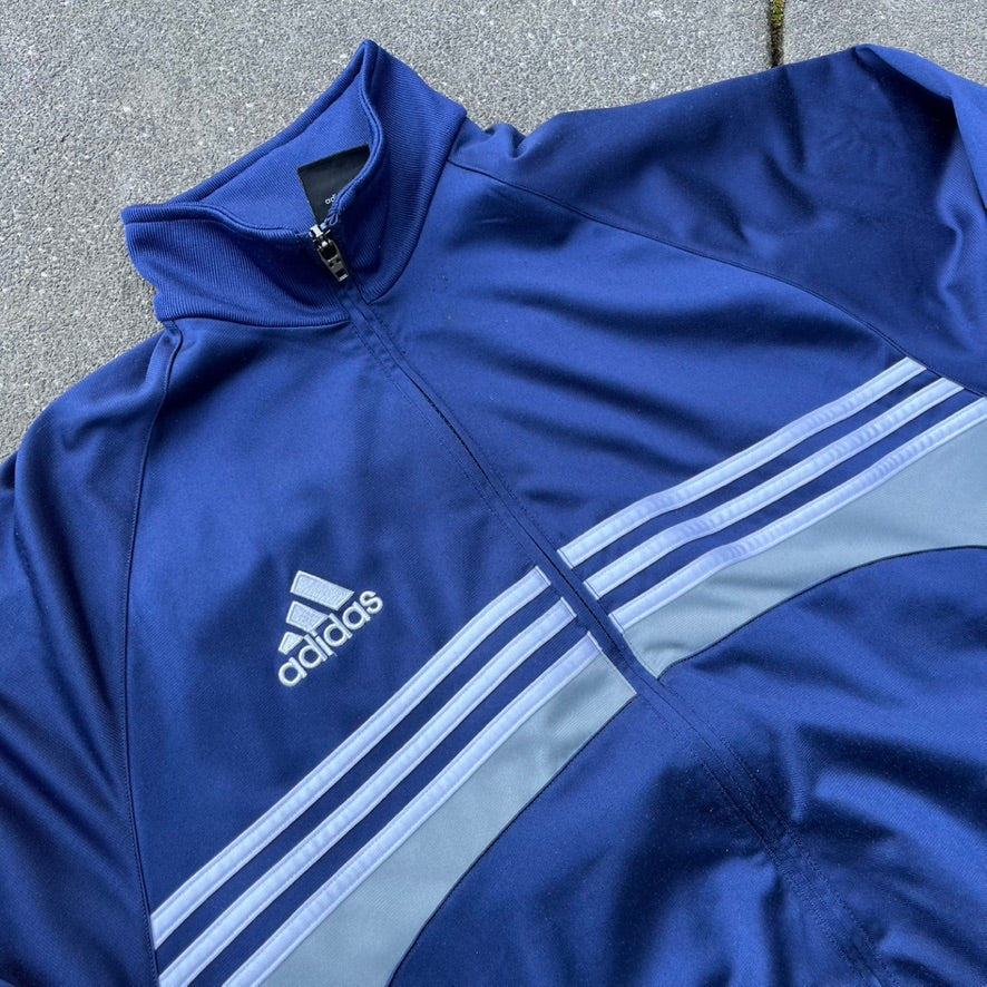 Vintage Y2K Blue Adidas Track Jacket - M