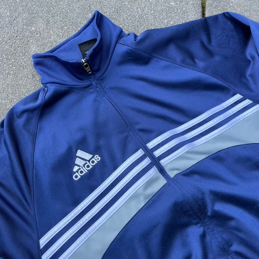 Vintage Y2K Blue Adidas Track Jacket - M