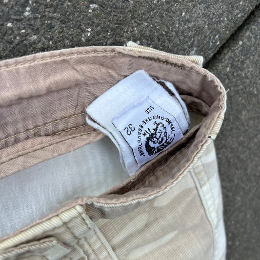 Vintage Sand Camo Diesel Cargo Shorts - 32