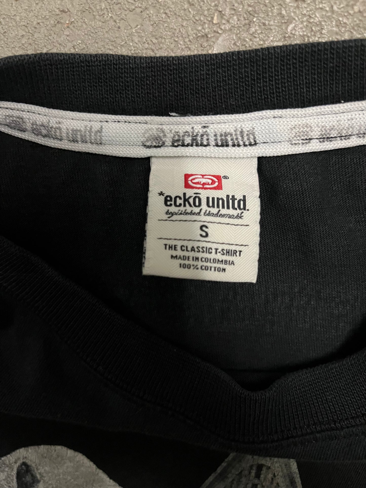 Vintage Y2K Black Ecko Tee - M