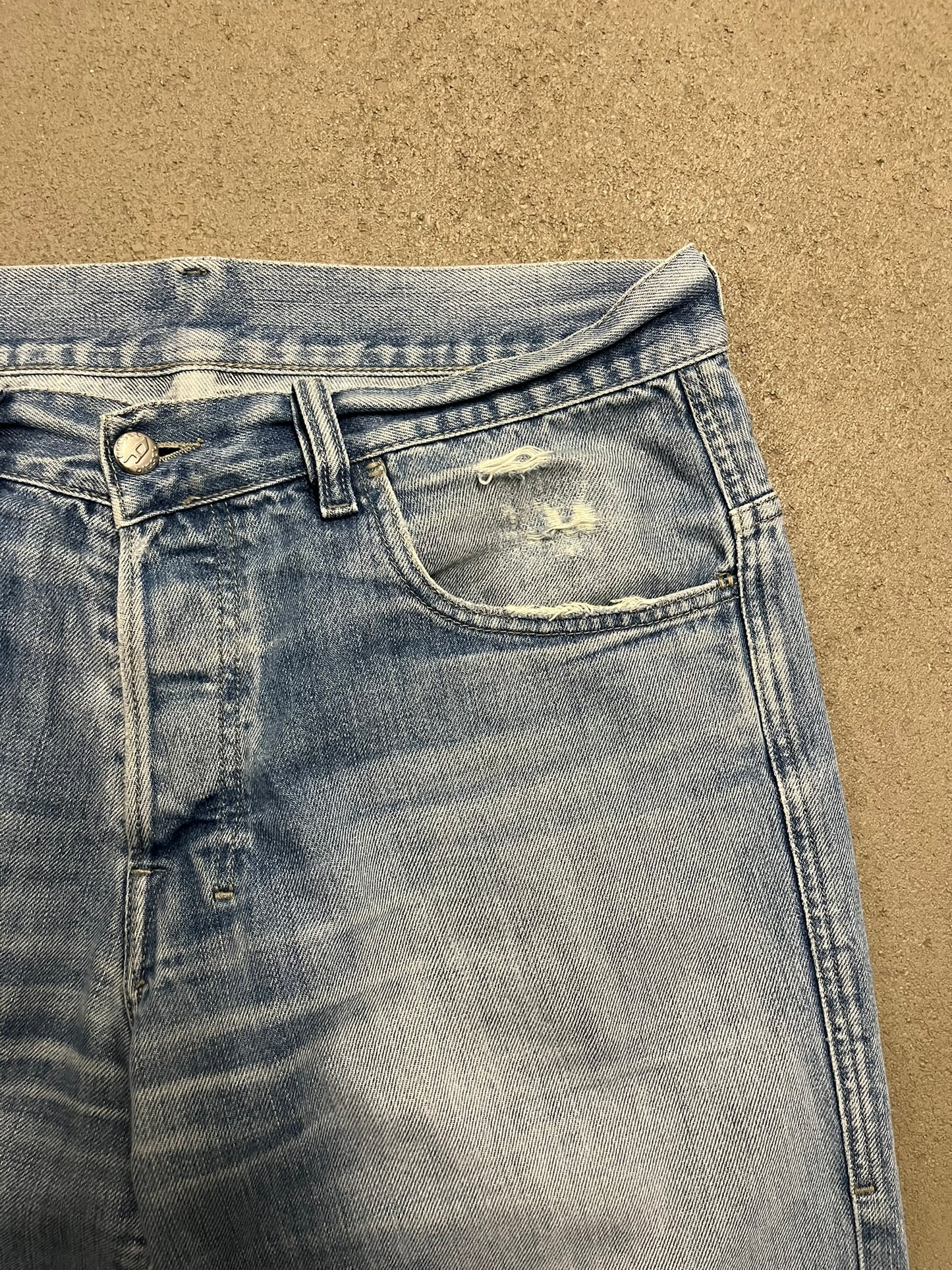 Vintage Y2K Blue Diesel Bootcut Jeans - 34