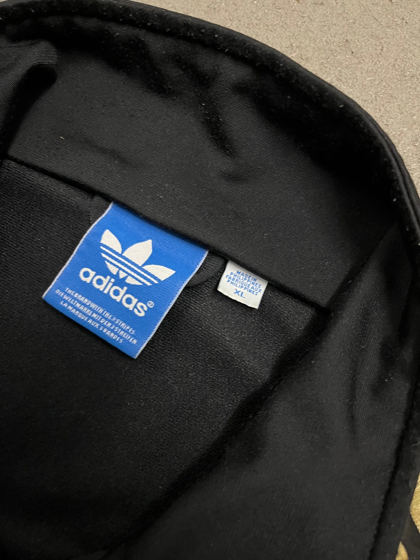 2011 Black Gold Adidas Firebird Track Jacket - XL