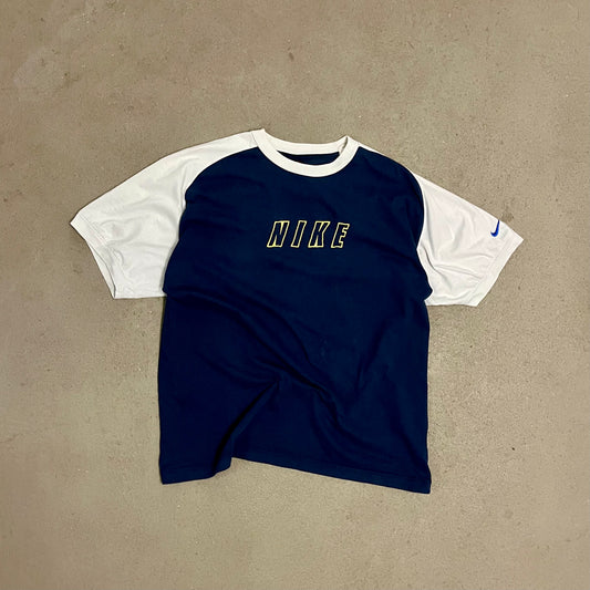 Vintage Blue White Nike Tee - L