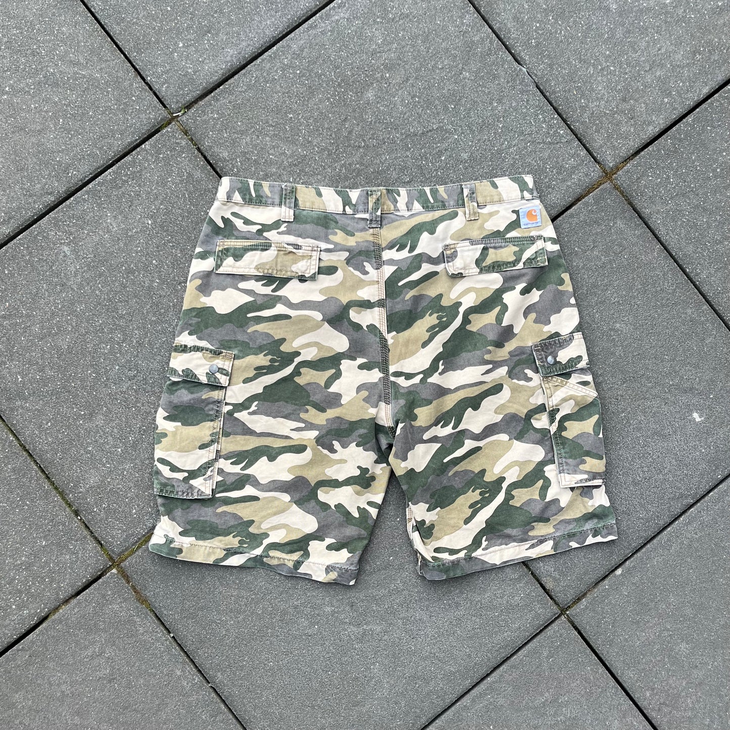 Green Camo Carhartt Cargo Shorts - 42