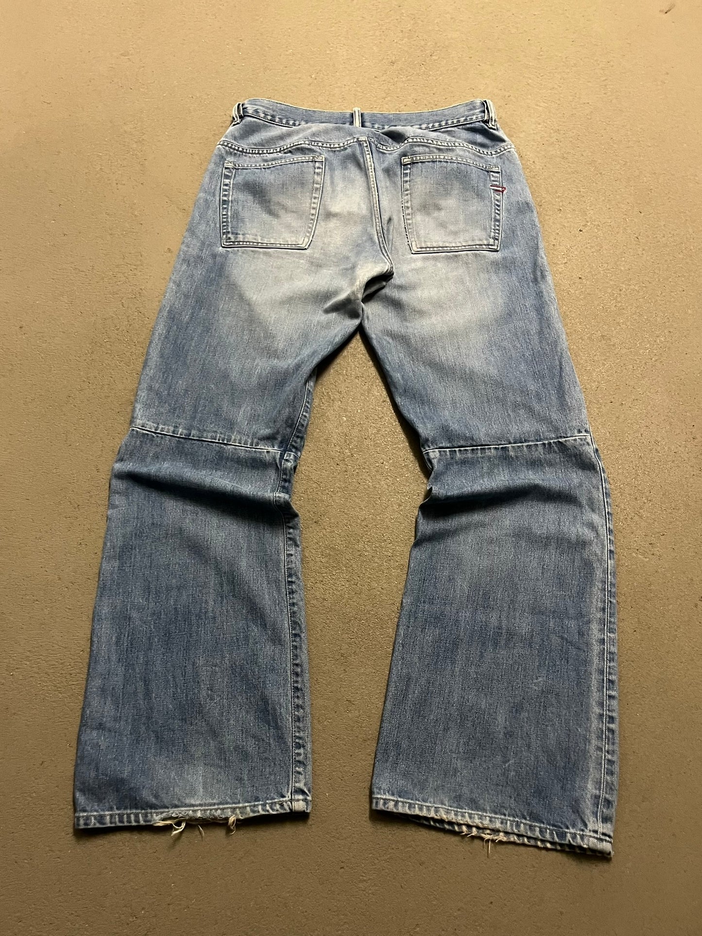 Vintage Y2K Blue Diesel Bootcut Jeans - 34