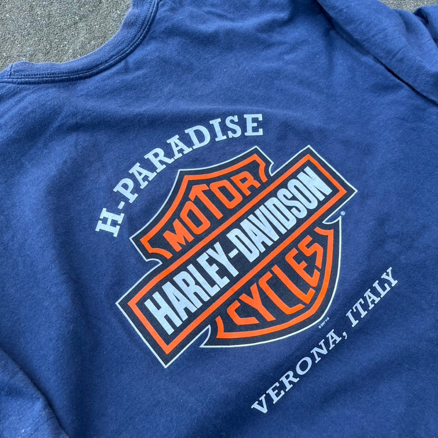 2007 Blue Harley Davidson Tee - XL