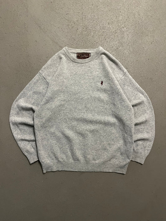 Vintage Grey Malboro Classics Knit Sweater - L