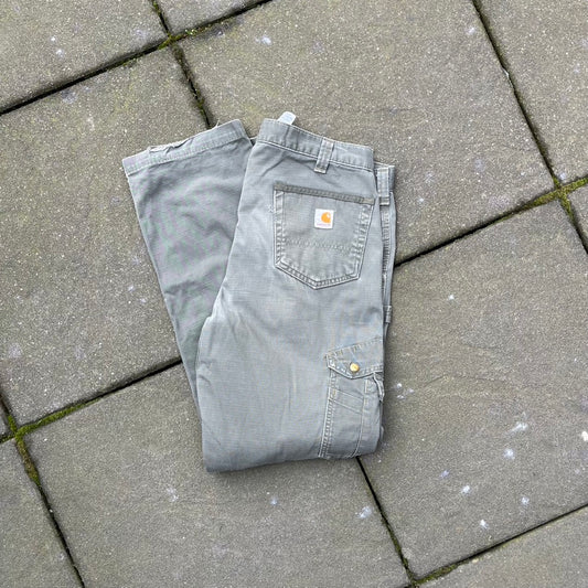 Vintage Green Faded Carhartt Pants  - 36x34