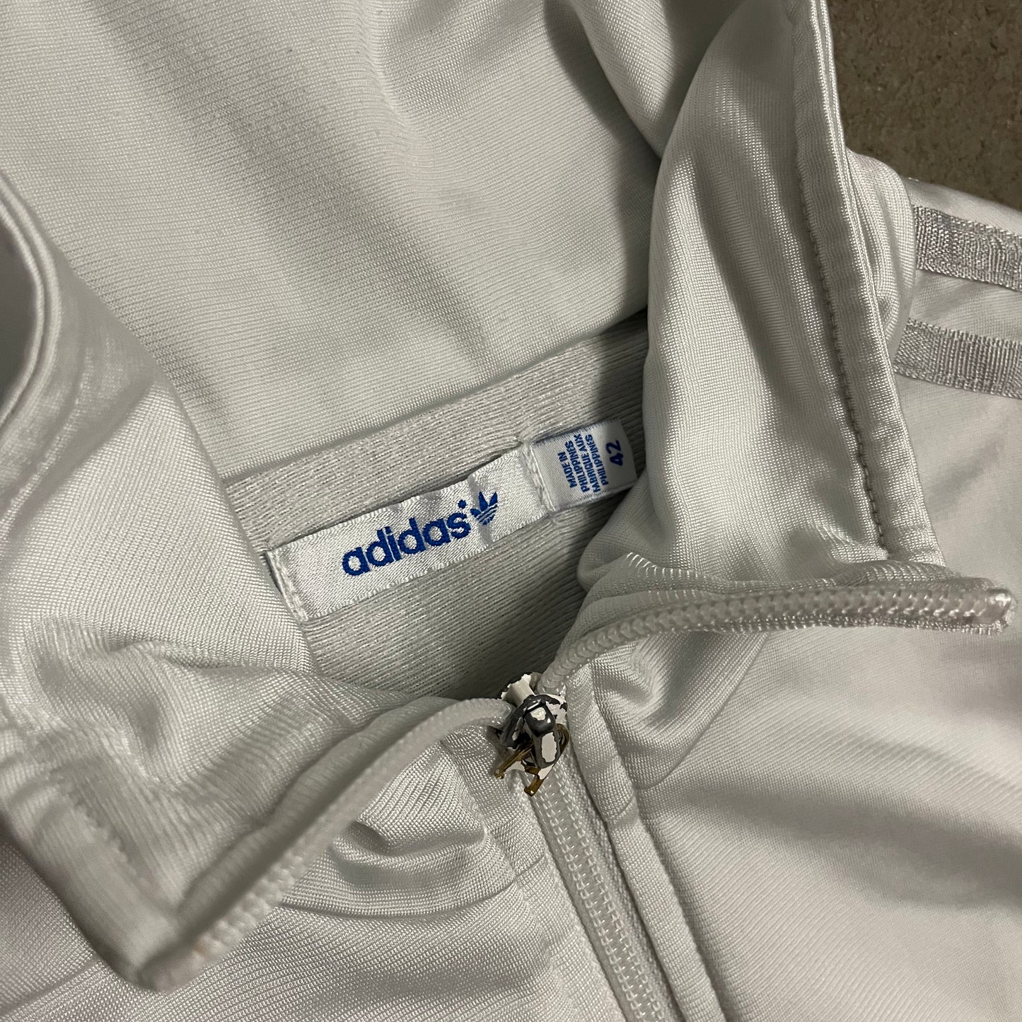 2011 Silver Adidas Track Jacket - L (W)