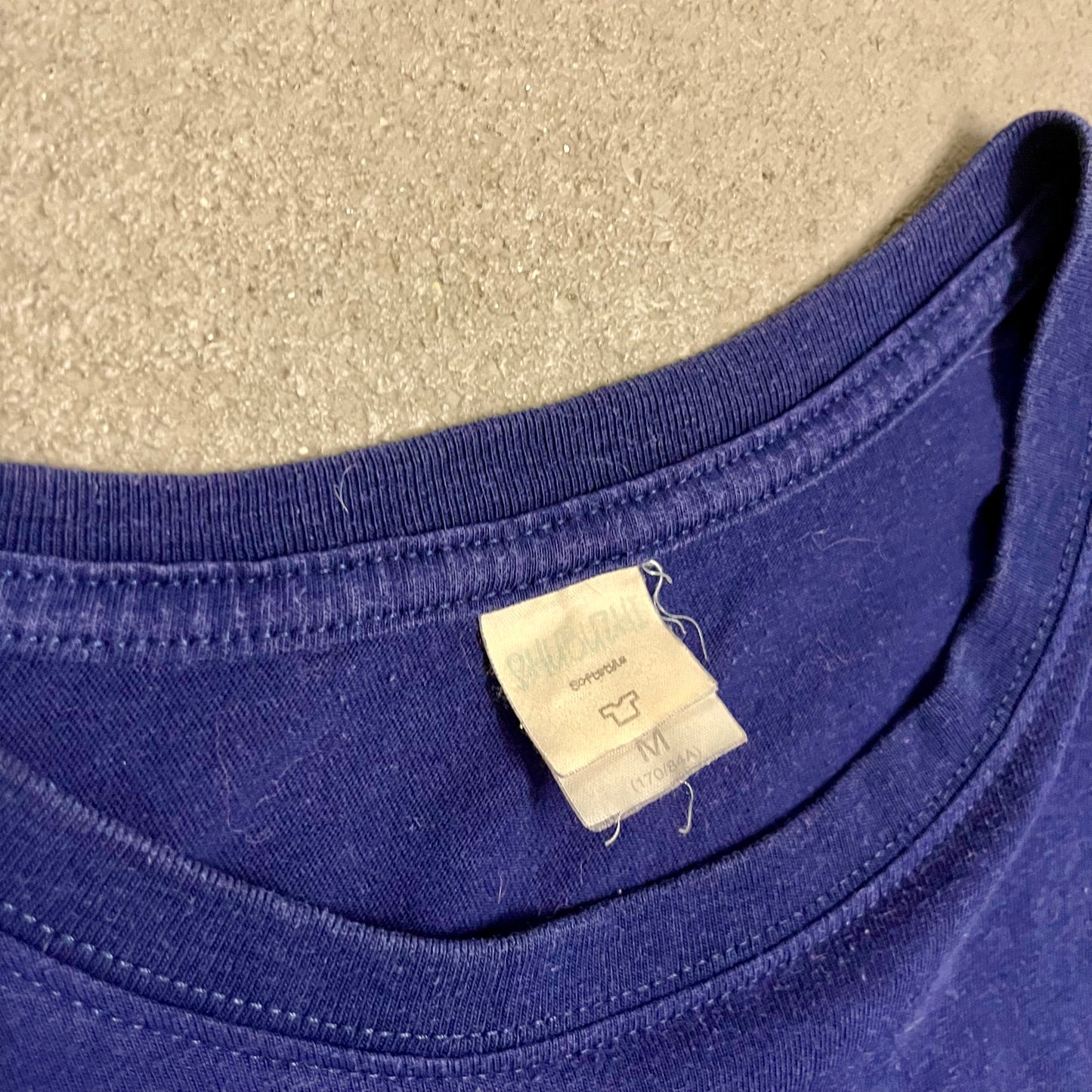 Vintage Blue Korean Police Tee - M