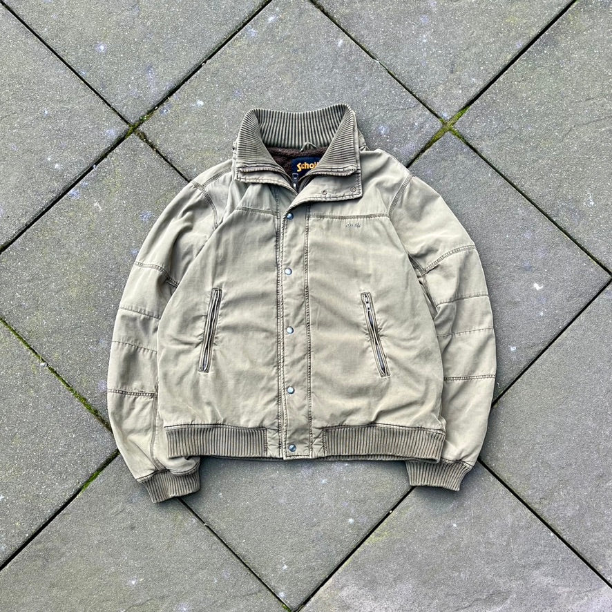 Vintage Green Schott NYC Bomber Jacket - XL