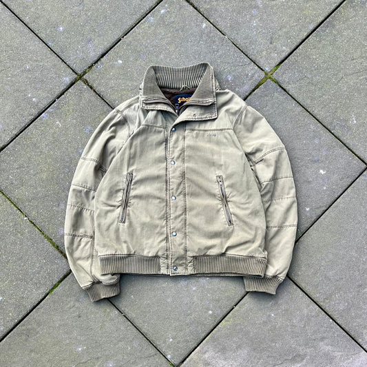 Vintage Green Schott NYC Bomber Jacket - XL