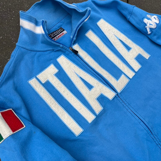 Vintage Blue Kappa Italia Zip Up - M