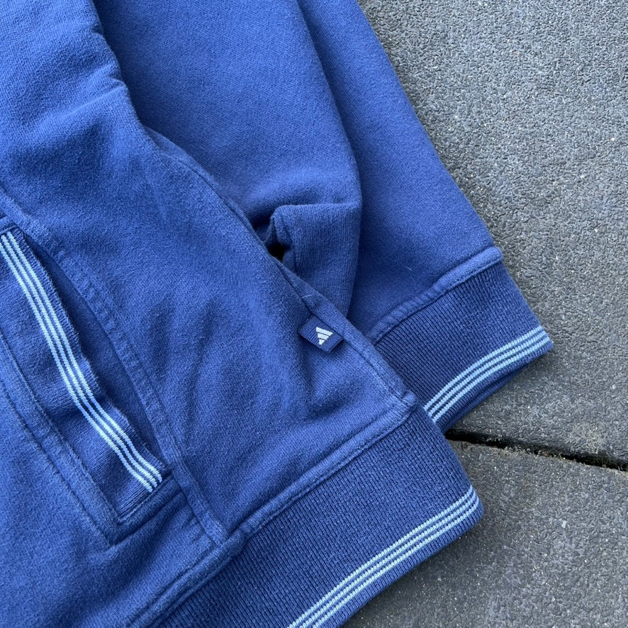 Vintage Blue Adidas Zip Up - M