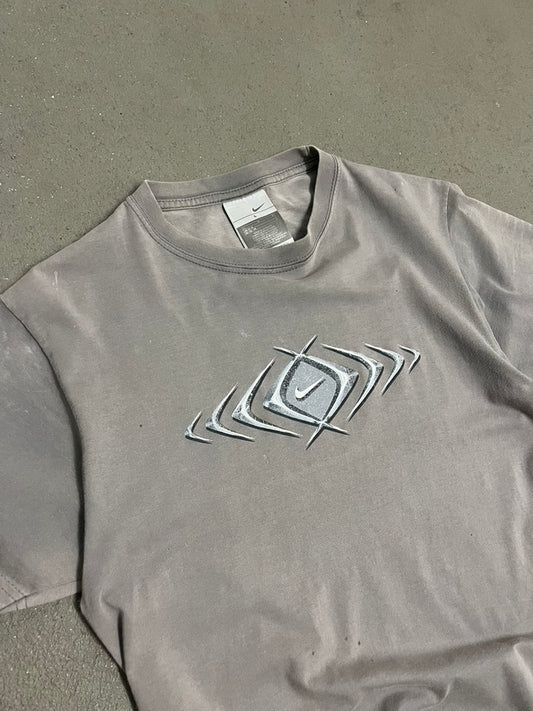 Vintage Y2K Grey Faded Nike Tee - M (W)
