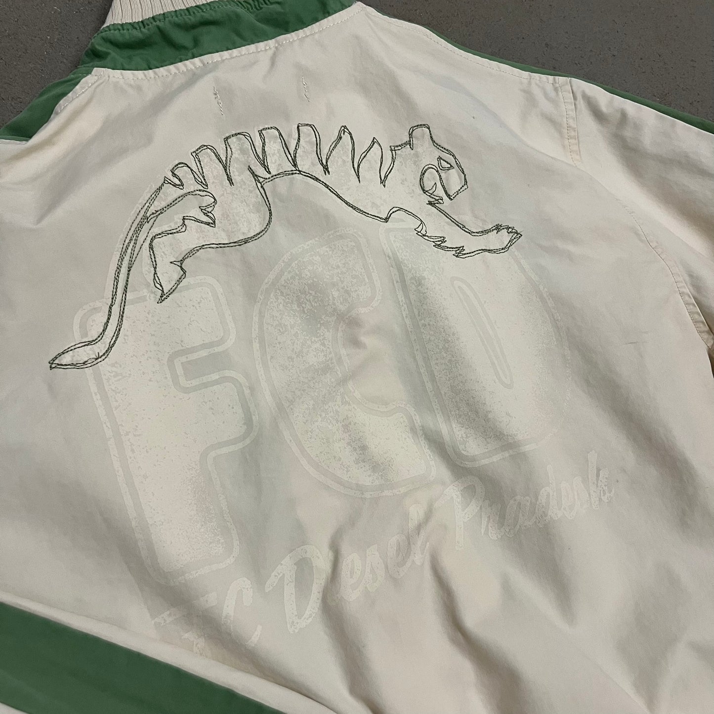 Vintage Creme Green Diesel Jacket - L (W)