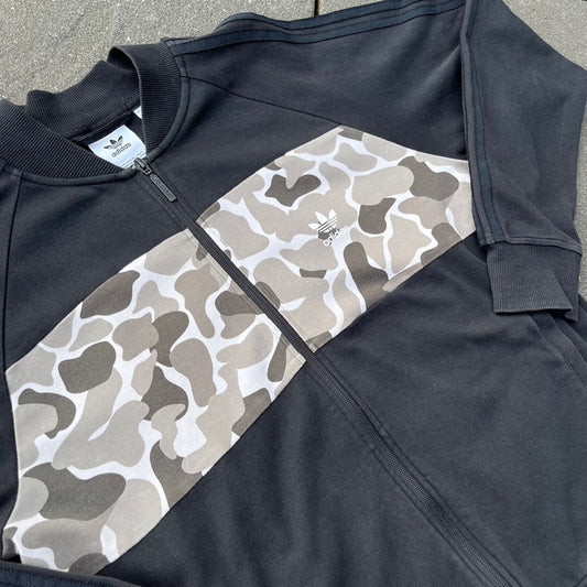 2018 Black Camo Adidas Track Jacket - L