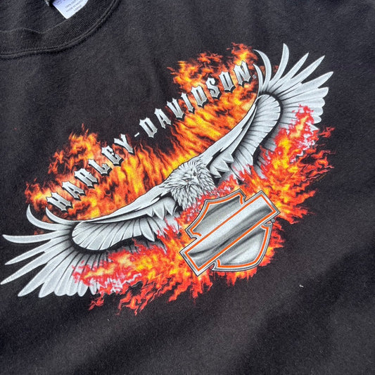 Vintage 2006 Black Harley Davidson Tee - L