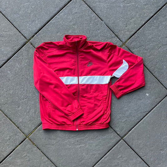 Vintage Red Nike Track Jacket - L