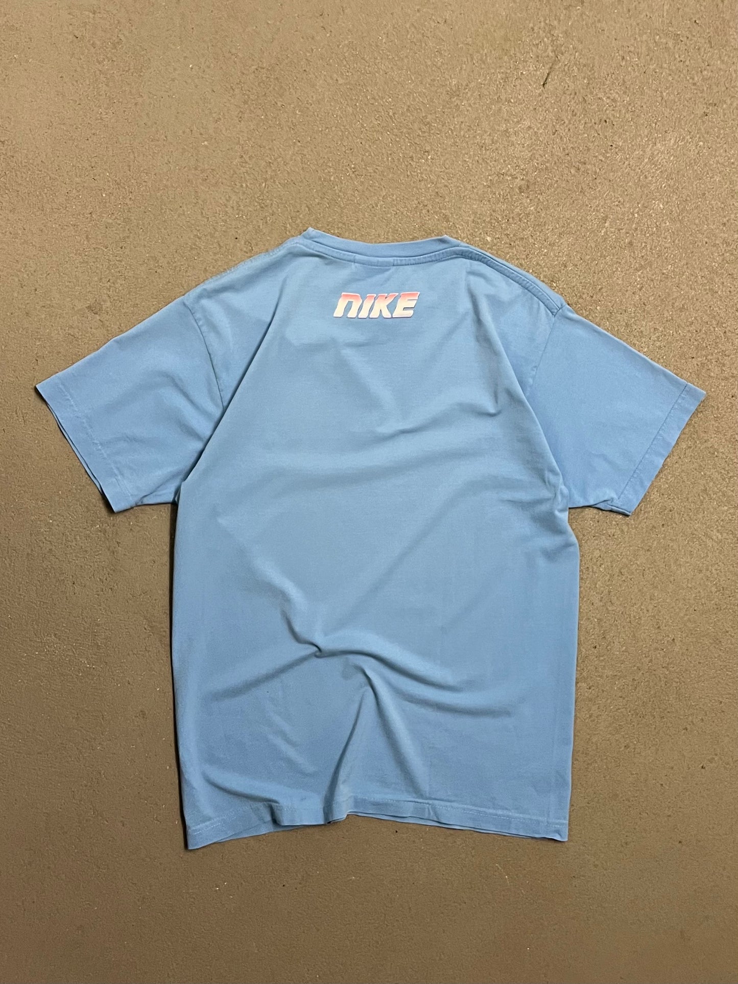 Vintage Y2K Blue Nike Tee - M