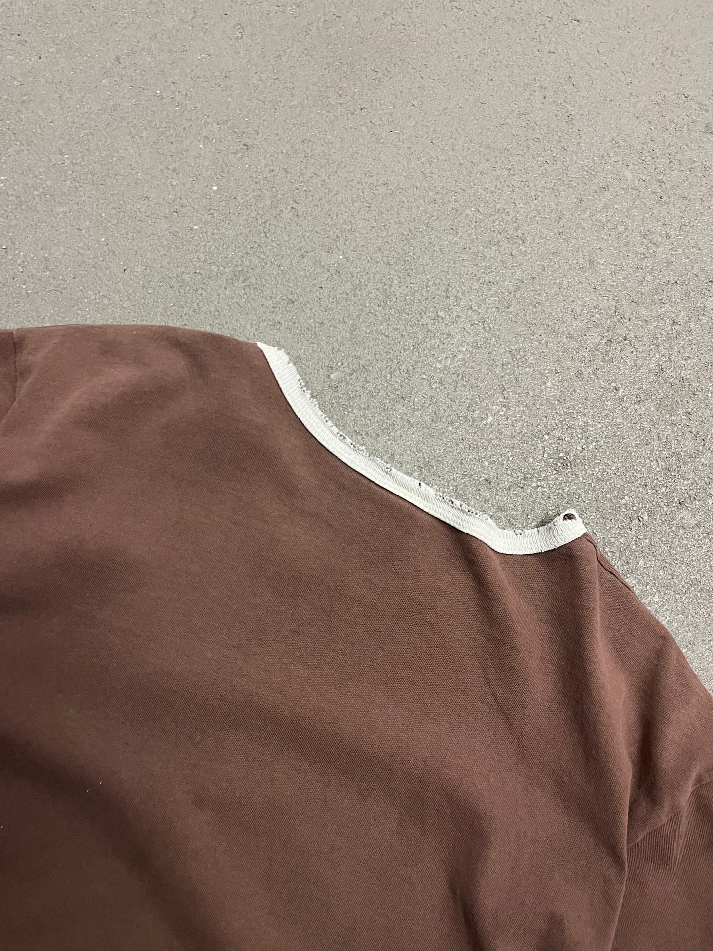 Vintage 90s Brown Distressed O'Neill Ringer Tee - L