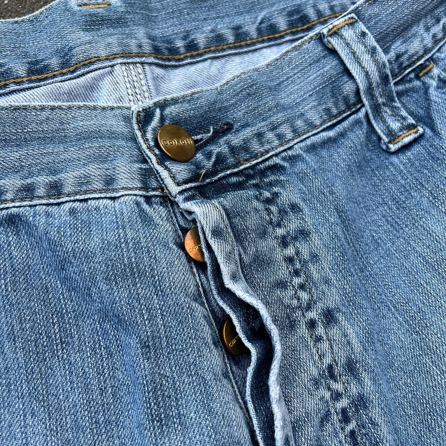 Vintage Blue Carhartt Jeans Shorts - M