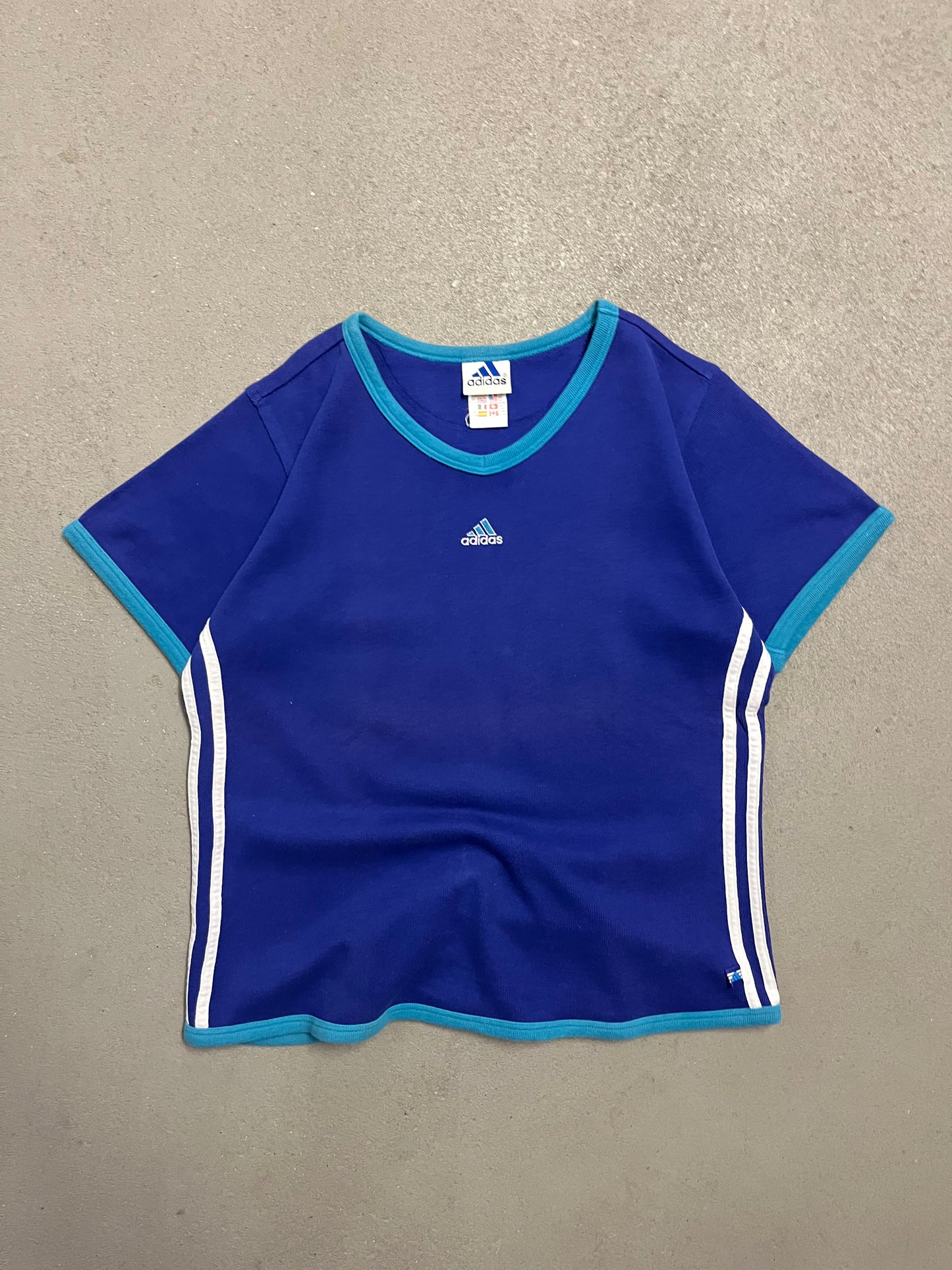 Vintage 90s Blue Adidas Tee - M (W)