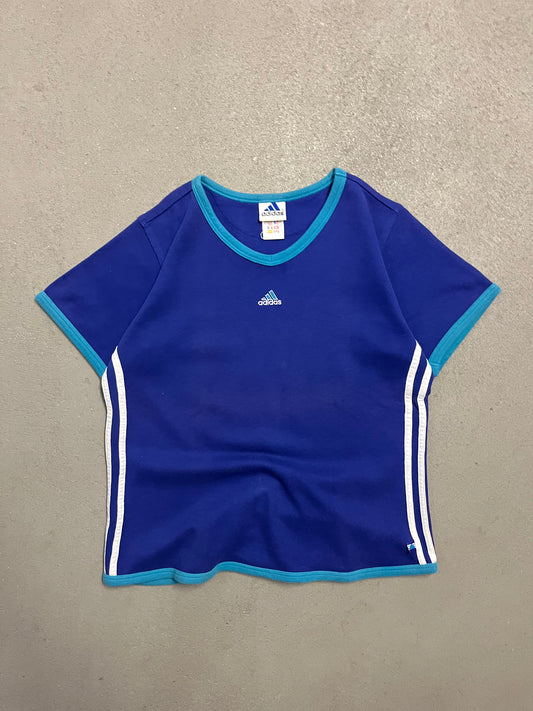 Vintage 90s Blue Adidas Tee - M (W)