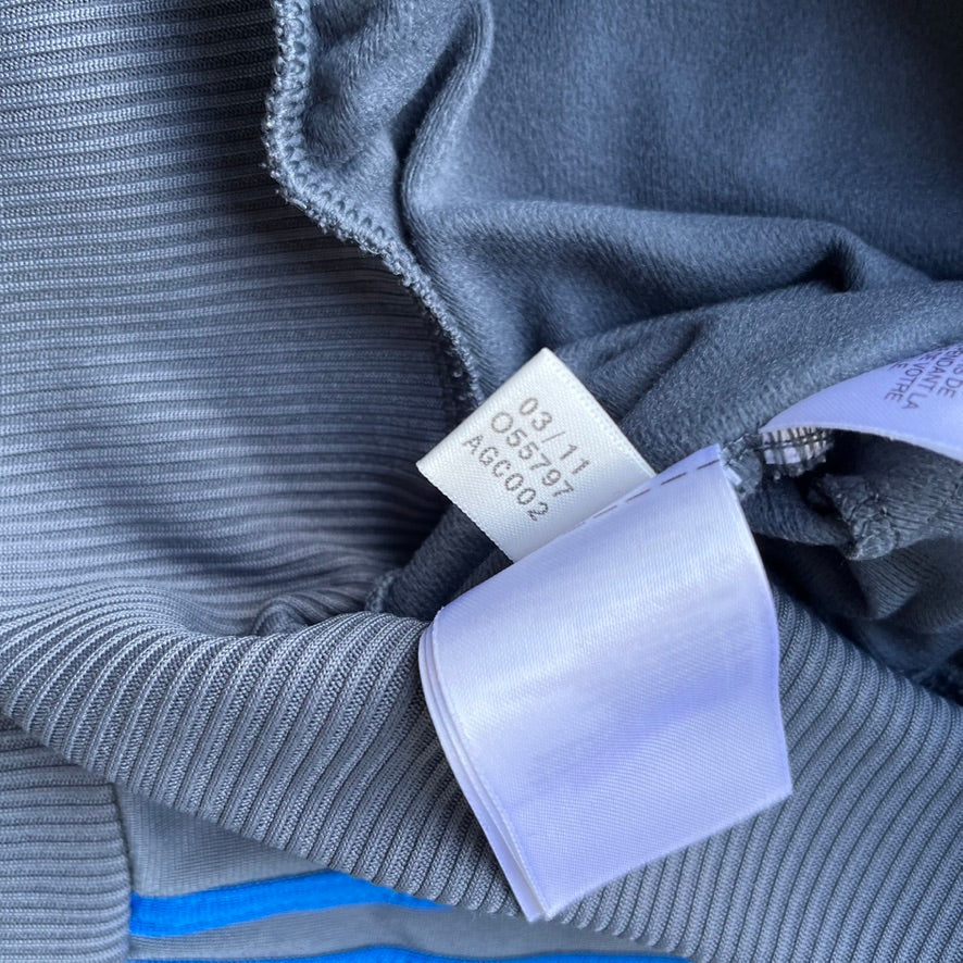 2011 Silver Adidas Firebird Track Jacket - L
