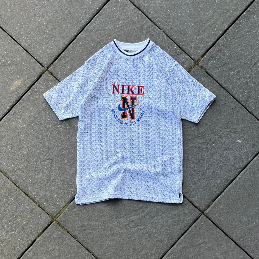 Vintage White Nike Tee - L