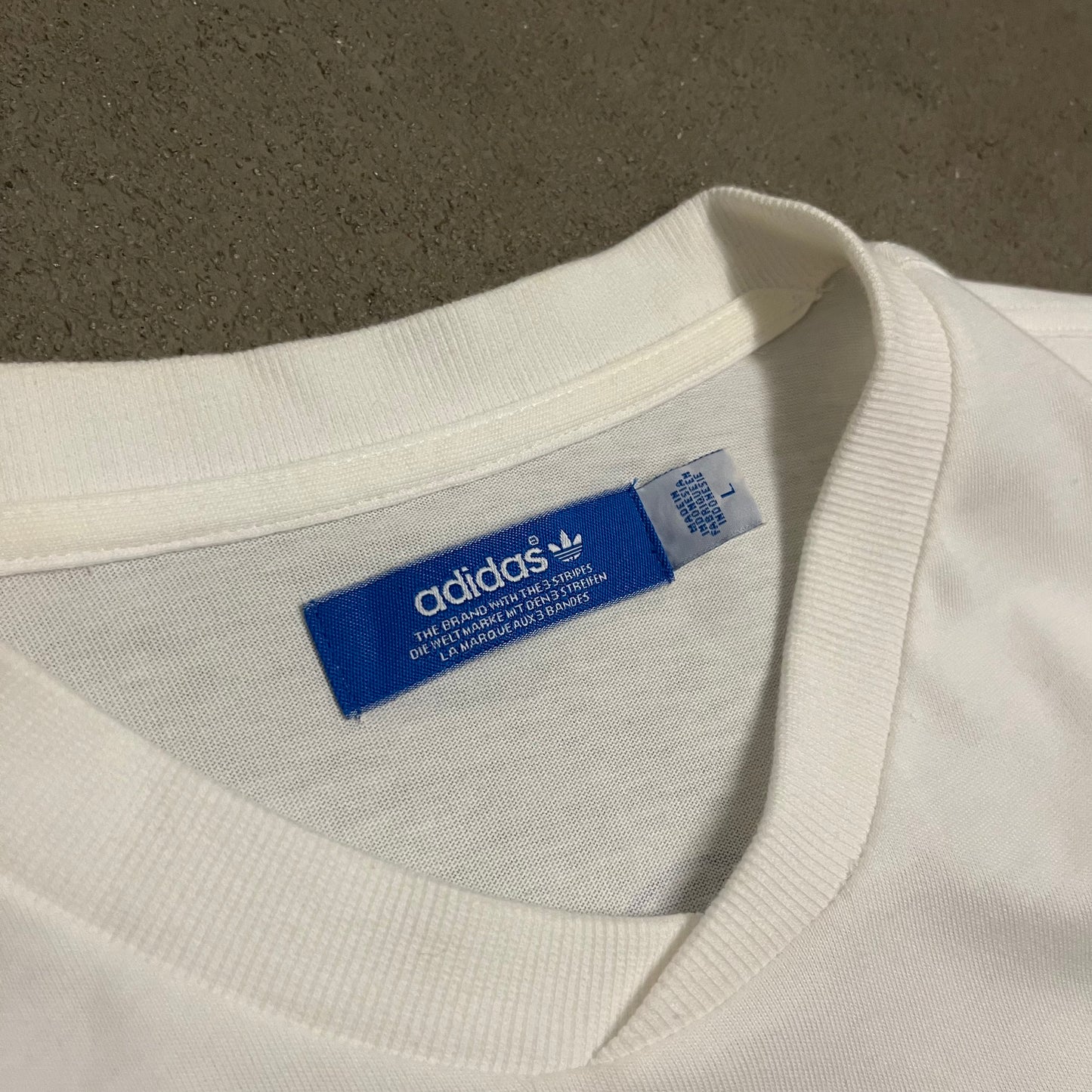 White Adidas Italia Tee - L