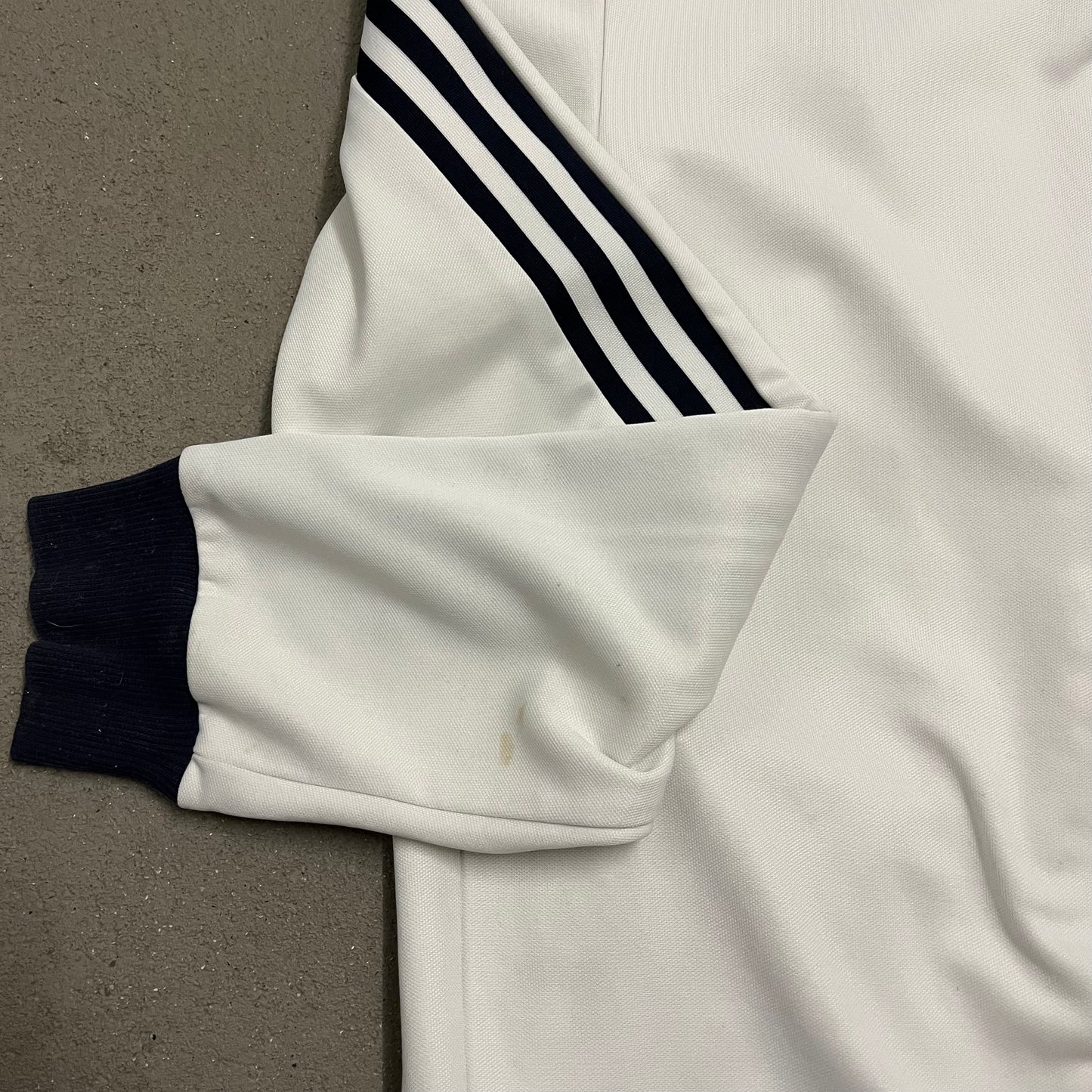 2017 White Blue Adidas Beckenbauer Track Jacket - M