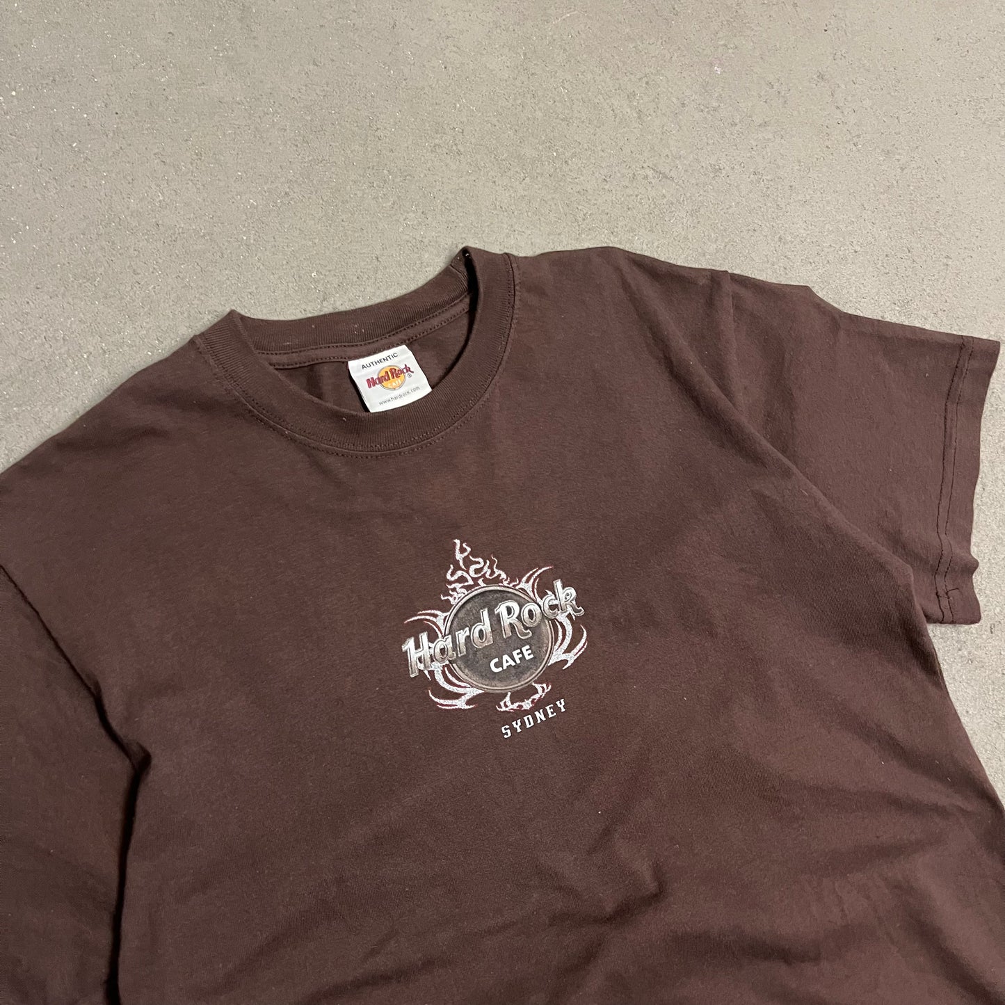 Vintage Brown Hard Rock Sydney Tee - M