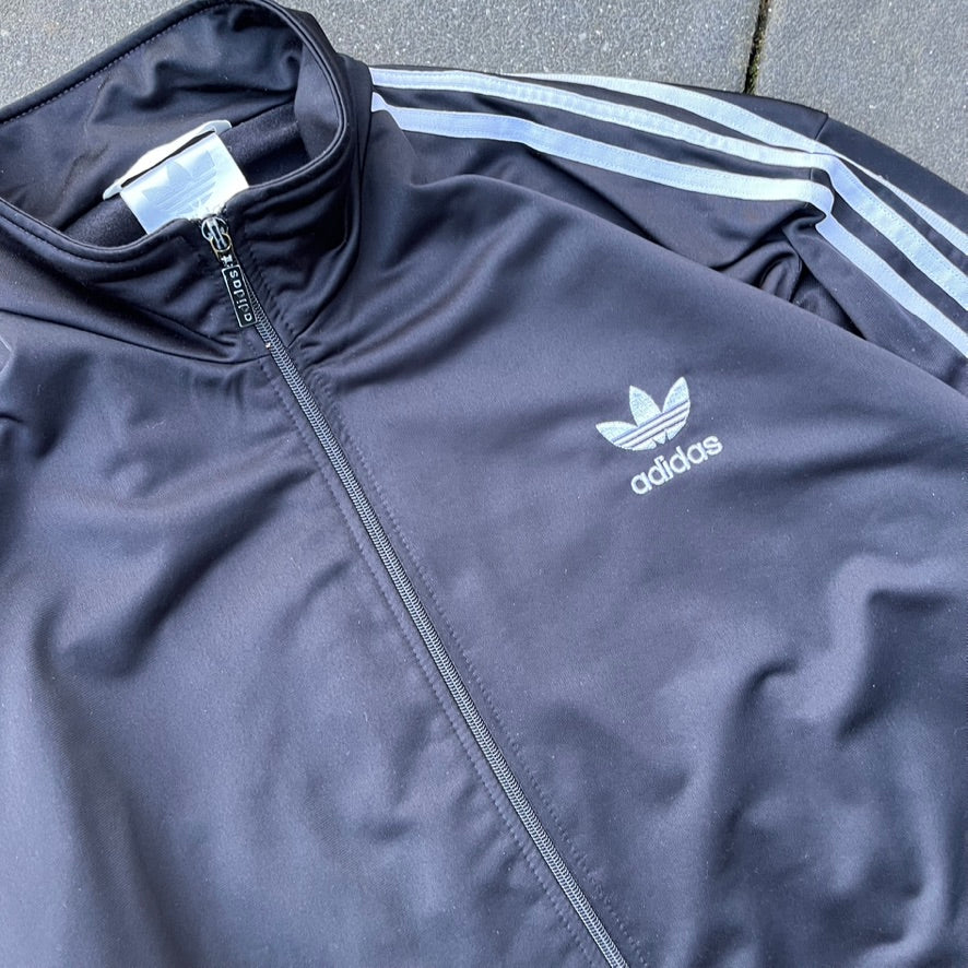 Vintage Black Adidas Track Jacket - L