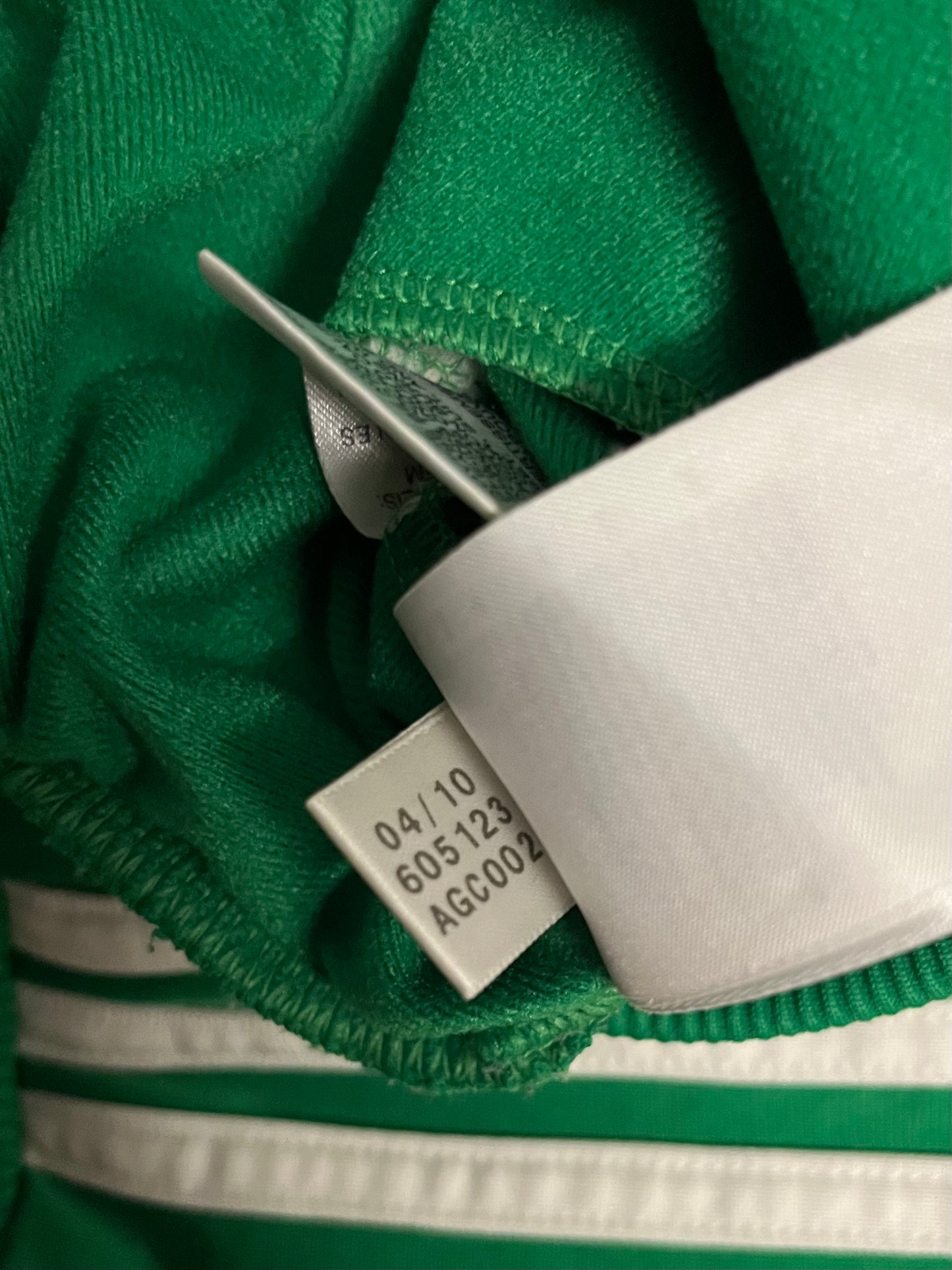 2010 Green Adidas Firebird Track Jacket - S