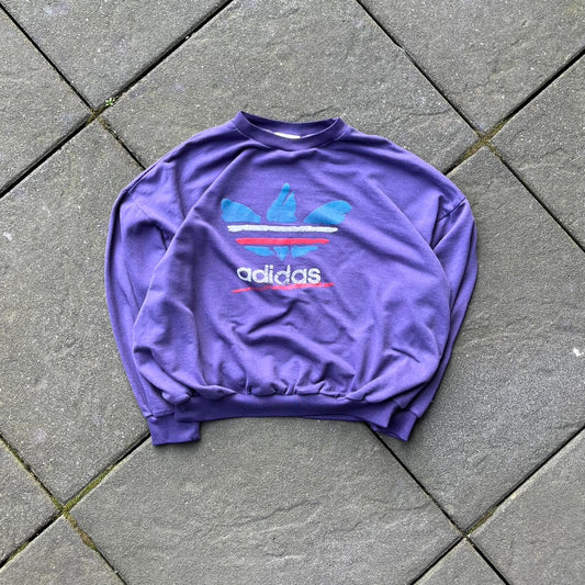 Vintage 90s Purple Adidas Sweater - M (W)