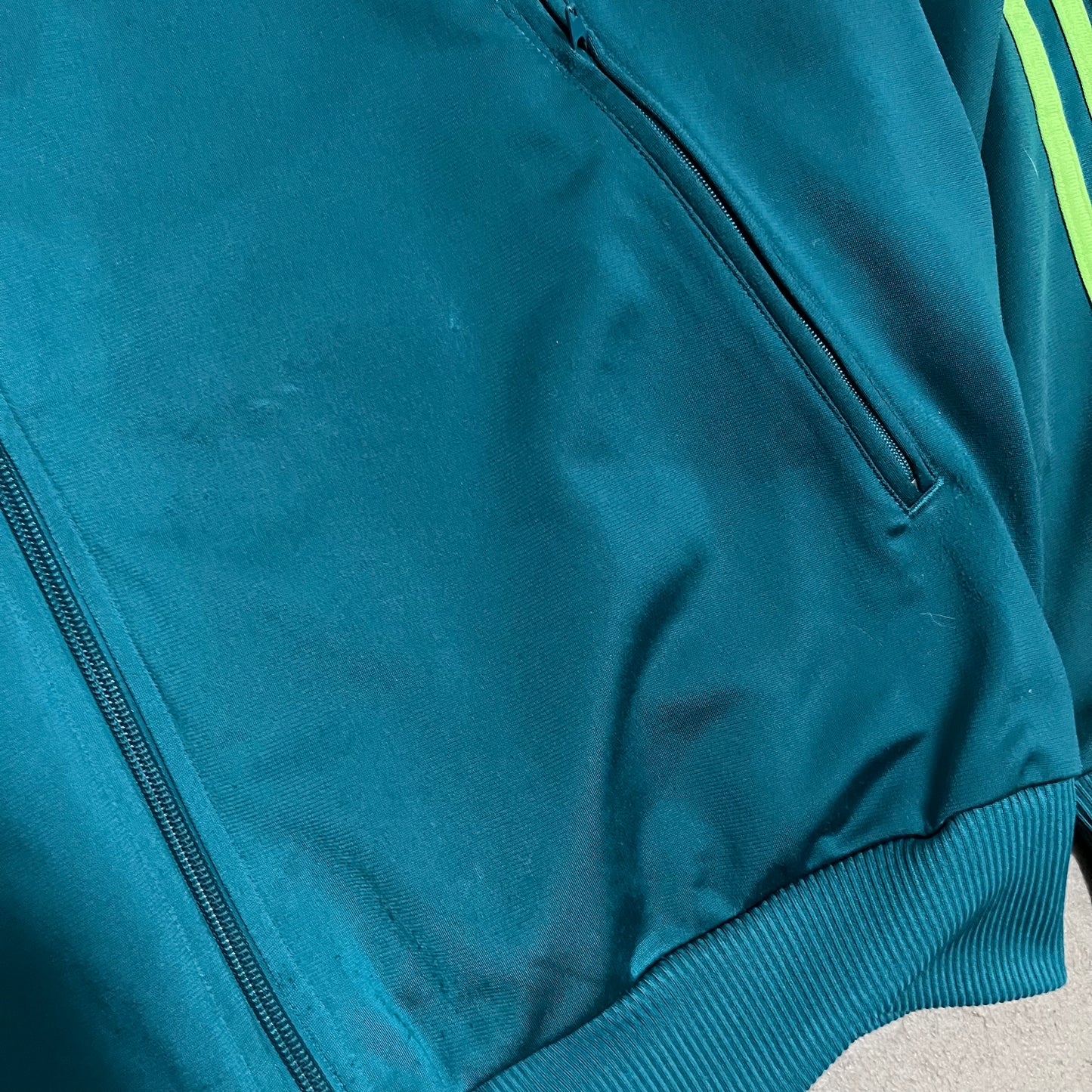 2009 Green Adidas Firebird Track Jacket - L