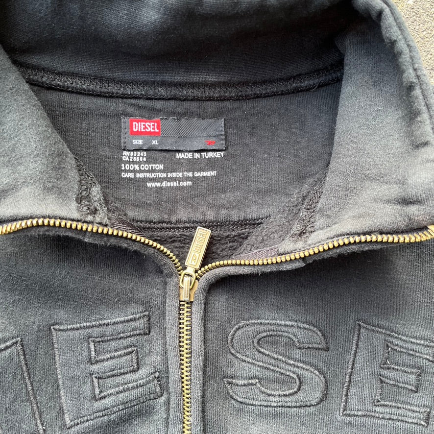 Vintage Black Diesel Zip Up - M