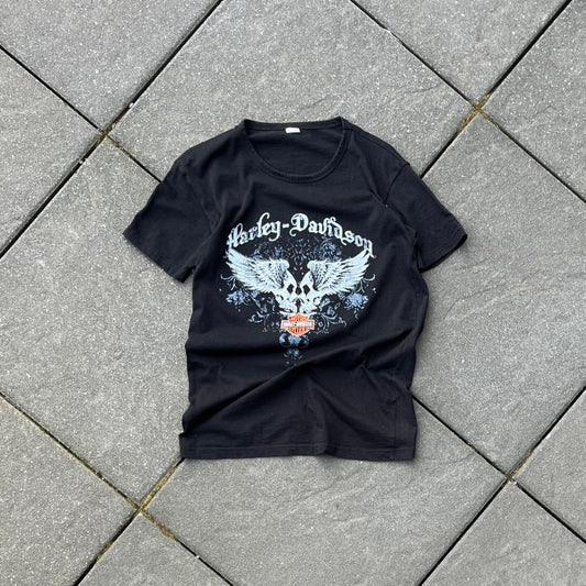 Vintage Black Harley Tee - L (W)