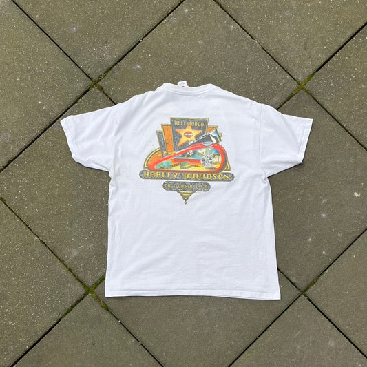 Vintage 2006 White Harley Davidson Tee - L